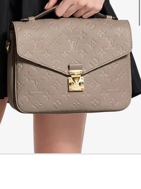 Louis Vuitton Taupe Monogram Empreinte Top Handle Satchel & WALLET INCLUDED